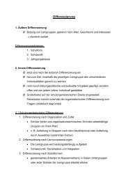 Differenzierung - Mathematik