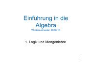 Algebra 1 Logik und Mengenlehre_pdf - Mathematik