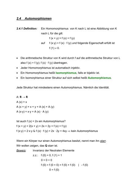 Mitschrift - Mathematik