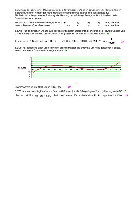 1. Schulaufgabe aus der Mathematik BOS TAB - MatheNexus