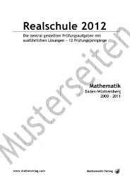 Realschule 2012 - Matheverlag