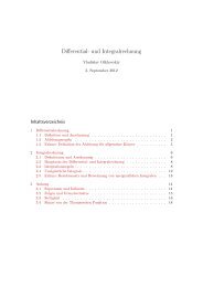 Differential- und Integralrechnung - Fachschaft MathPhys an der Uni ...