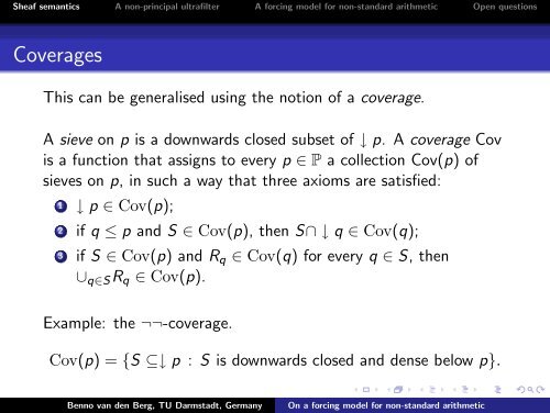 On a forcing model for non-standard arithmetic