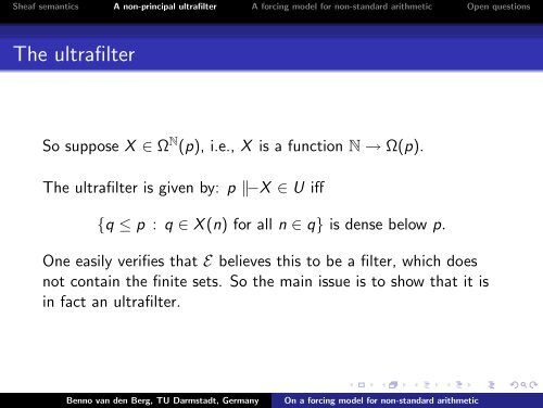 On a forcing model for non-standard arithmetic