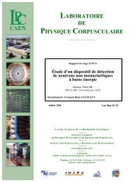 LABORATOIRE DE PHYSIQUE CORPUSCULAIRE - mathieu trocmé