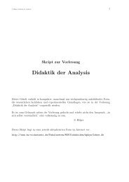 Didaktik der Analysis