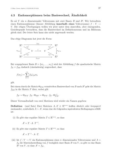 Lineare Algebra 2 für Lehramtsstudierende (GS/HS/RS)