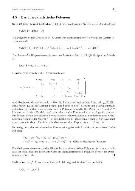 Lineare Algebra 2 für Lehramtsstudierende (GS/HS/RS)