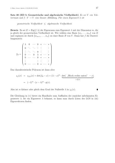 Lineare Algebra 2 für Lehramtsstudierende (GS/HS/RS)