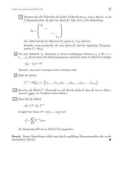 Lineare Algebra 2 für Lehramtsstudierende (GS/HS/RS)