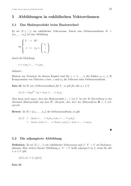 Lineare Algebra 2 für Lehramtsstudierende (GS/HS/RS)