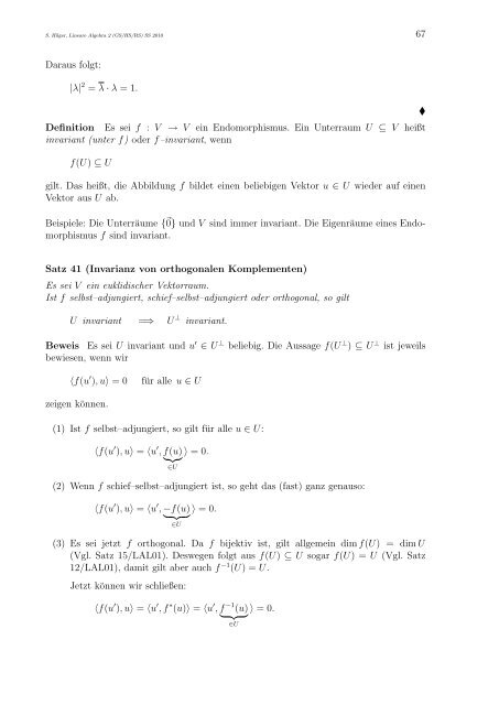 Lineare Algebra 2 für Lehramtsstudierende (GS/HS/RS)