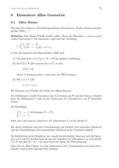 Lineare Algebra 2 für Lehramtsstudierende (GS/HS/RS)