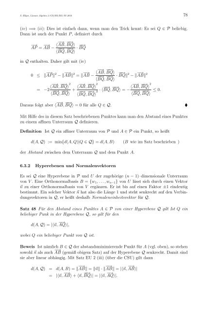 Lineare Algebra 2 für Lehramtsstudierende (GS/HS/RS)