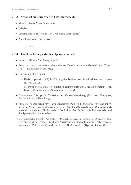 Mathematik in der Hauptschule 1