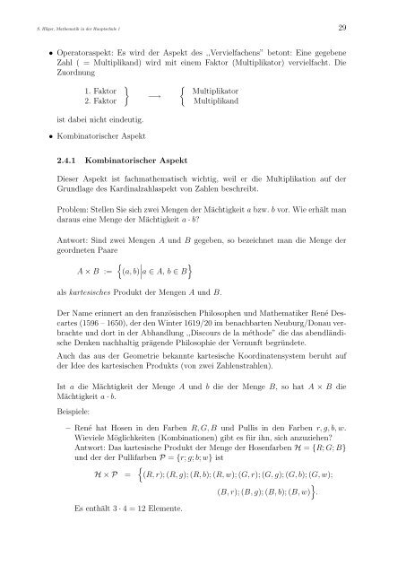 Mathematik in der Hauptschule 1