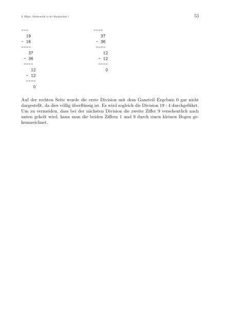 Mathematik in der Hauptschule 1