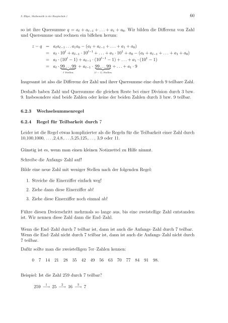 Mathematik in der Hauptschule 1