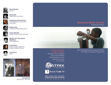 American Black Journal - Matrix - Michigan State University