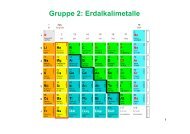 Gruppe 2: Erdalkalimetalle