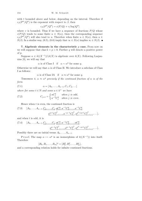 On continued fractions and diophantine approximation in power ...