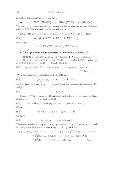 On continued fractions and diophantine approximation in power ...