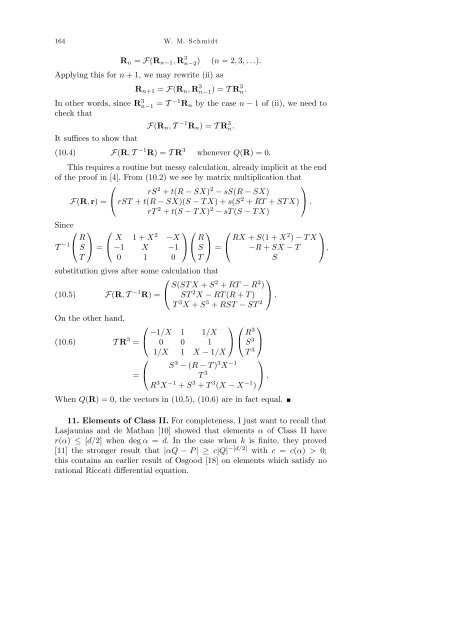 On continued fractions and diophantine approximation in power ...