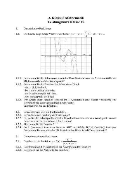 Klausur Analysis - Matthias Apsel