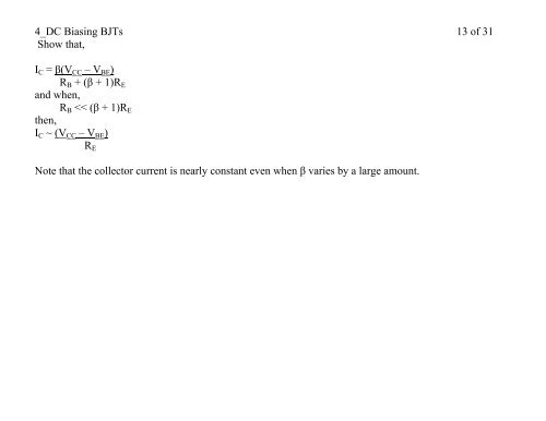 4_DC Biasing BJTs - MavDISK