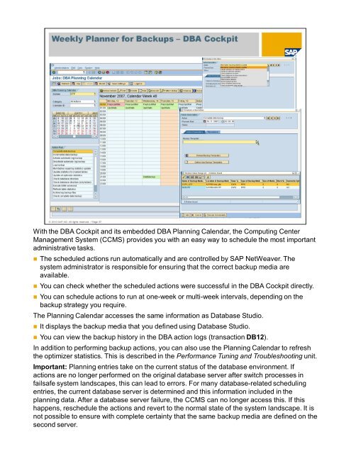 Script (.pdf file, 8 MB) - SAP MaxDB