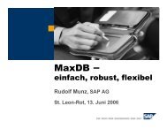 einfach, robust, flexibel (Rudolf Munz) - SAP MaxDB