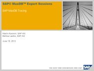 Script (.pdf file, 4 MB) - SAP MaxDB