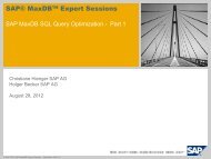 Script (.pdf file, 2 MB) - SAP MaxDB