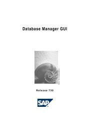 Database Manager GUI (pdf, 596 kB) - SAP MaxDB