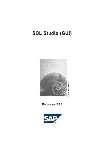 SQL Studio (GUI) - SAP MaxDB