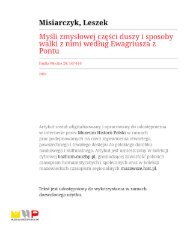 myśli zmysłowej części duszy i sposoby walki z nimi według ...