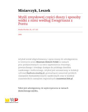 myśli zmysłowej części duszy i sposoby walki z nimi według ...