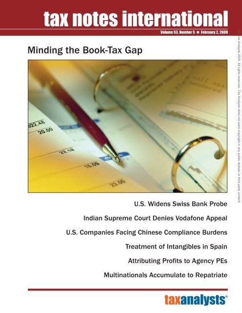 tax notes international - Tuck School of Business - Dartmouth College