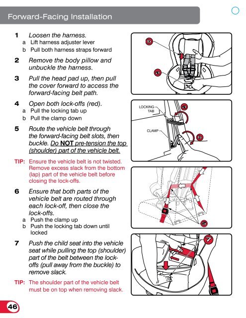 Britax Marathon 70 Instruction Manual