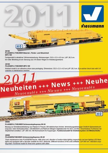 Neuheiten Frühjahr 2011 - Viessmann Modellspielwaren GmbH