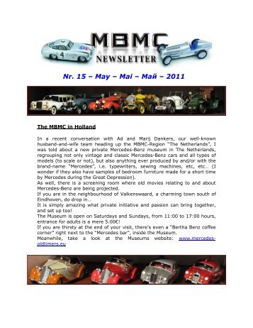 Final version_ Newsletter Nr_ 15 _ May 2011 - Mercedes Benz ...