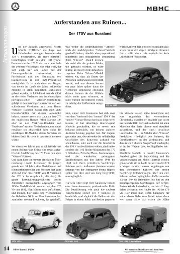 Journal 03-06.qxd - Mercedes Benz Modellauto Club