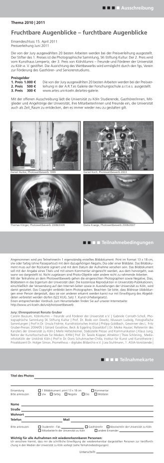 Flyer (PDF) - mbr - Universität zu Köln
