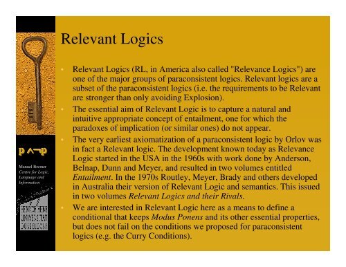 Relevant Logics - Bremer