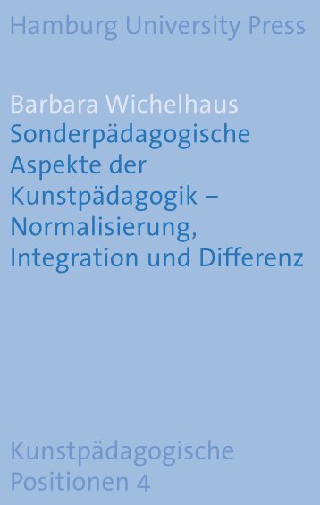 Sonderpädagogische Aspekte der Kunstpädagogik - Hamburg ...