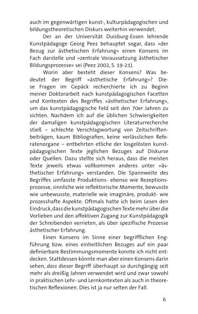 Aufzeichnung und ästhetische Erfahrung - Hamburg University ...