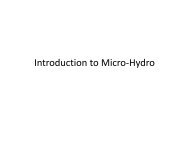 Introduction to Micro-Hydro Introduction to Micro Hydro