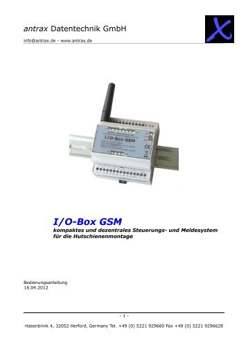 I/O-Box GSM - antrax.de