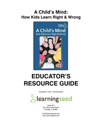 EDUCATORʼS RESOURCE GUIDE - Learning Seed
