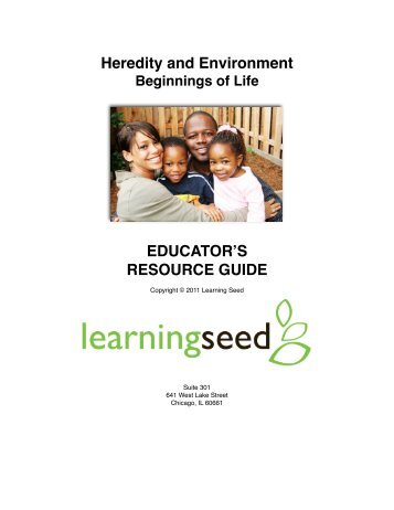 Heredity and Environment EDUCATORʼS ... - Learning Seed